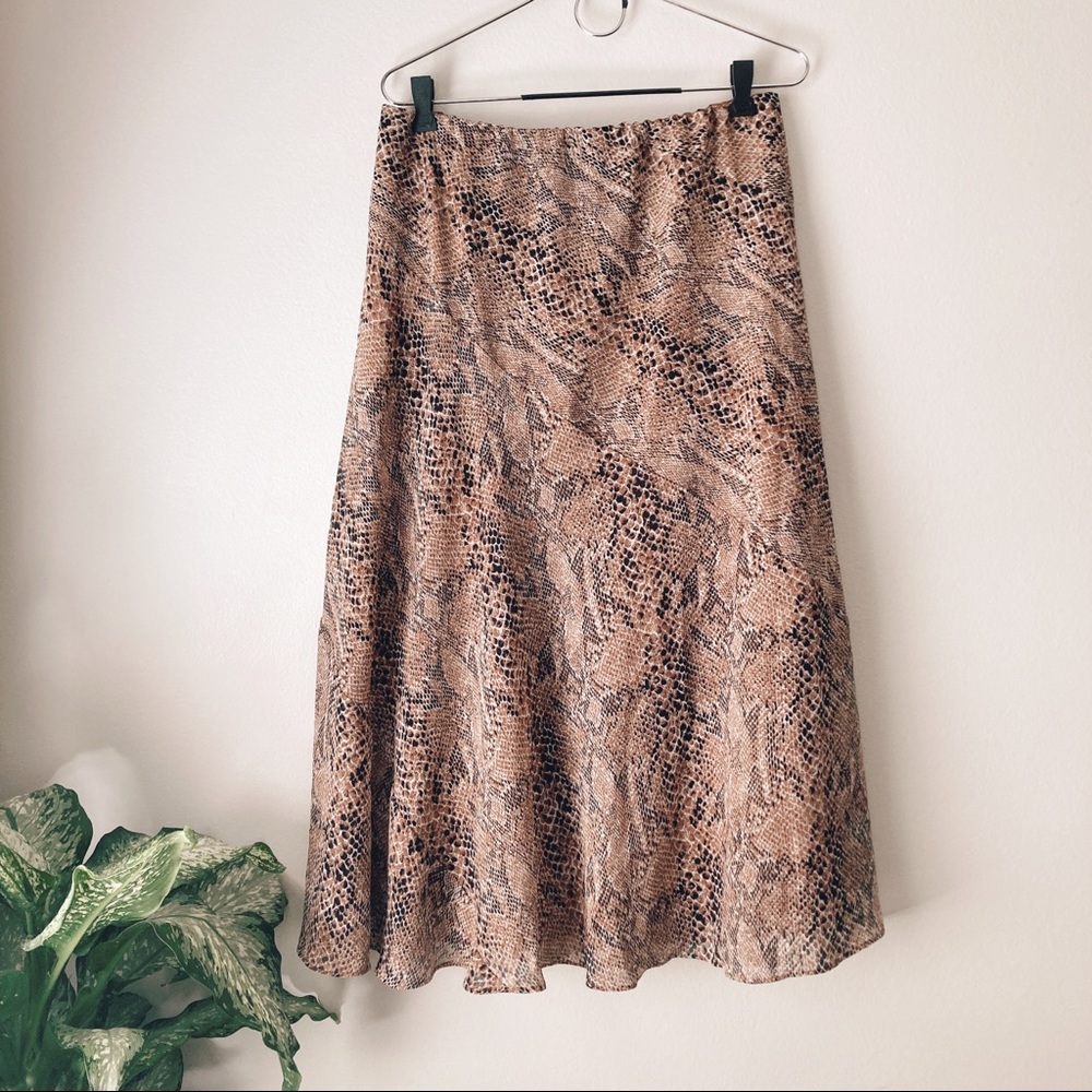 Snakeskin skirt